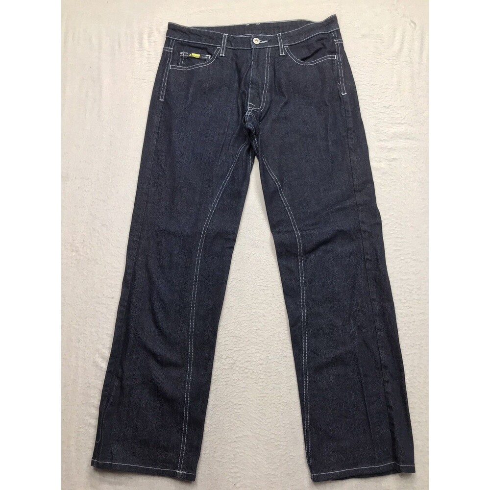 Vintage ORGANIC CLIMBING Jeans Men 31x30 Dark Raw Wash Reg Straight USA Made